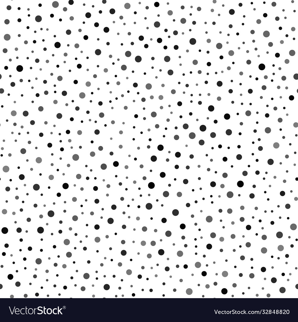 Seamless pattern with black dots on white