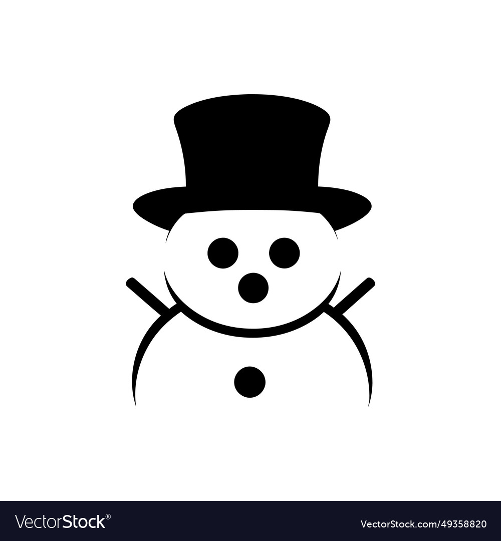 Snowman icon - simple