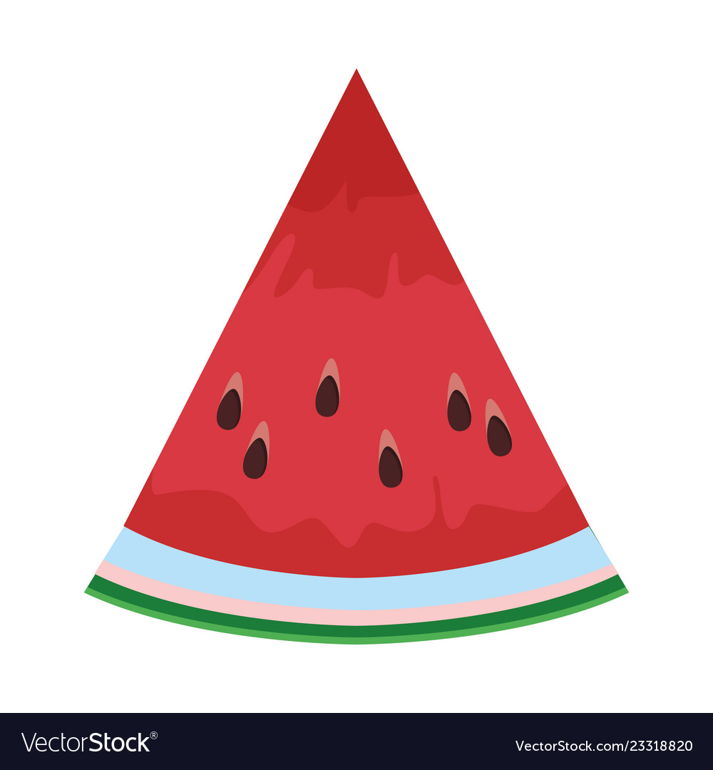 Watermelon slide icon Royalty Free Vector Image