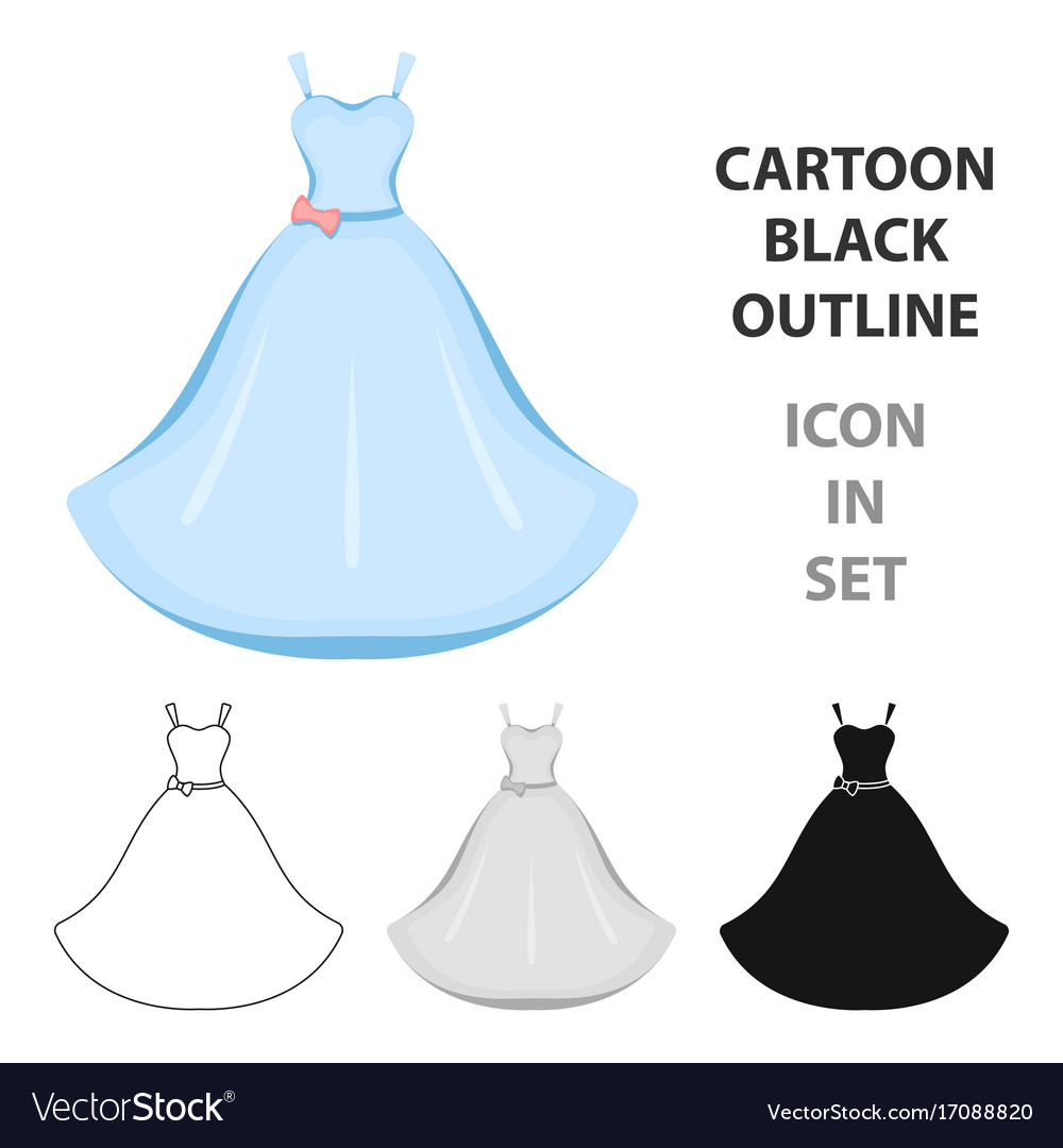 Wedding Dress Icon Of For Web Royalty Free Vector Image