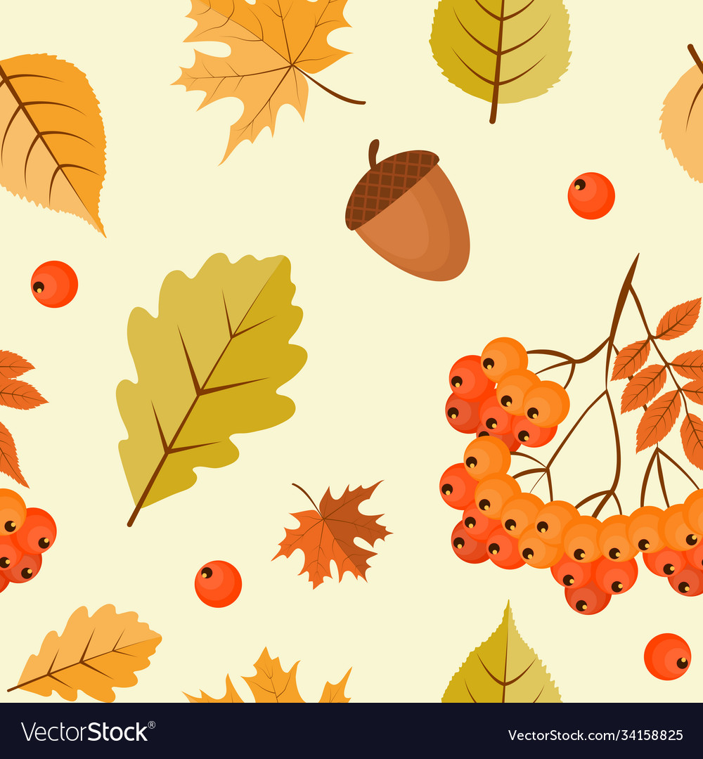 Abstract autumn seamless pattern background