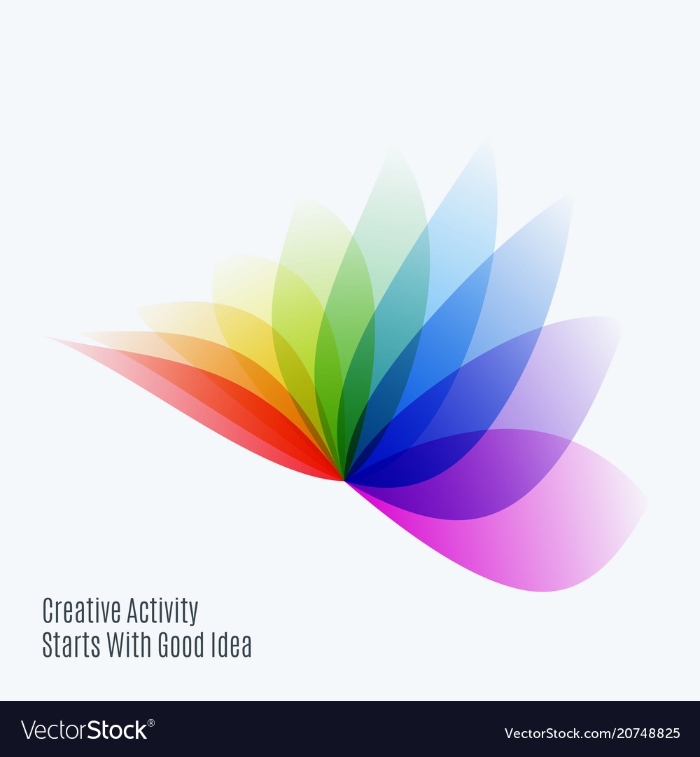 Abstract design colourful elements