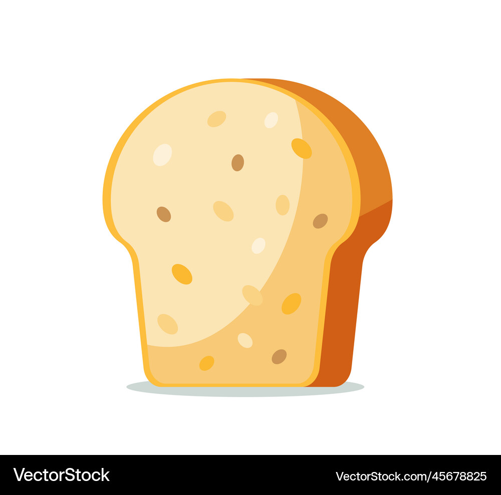 Bread loaf isolate Royalty Free Vector Image - VectorStock