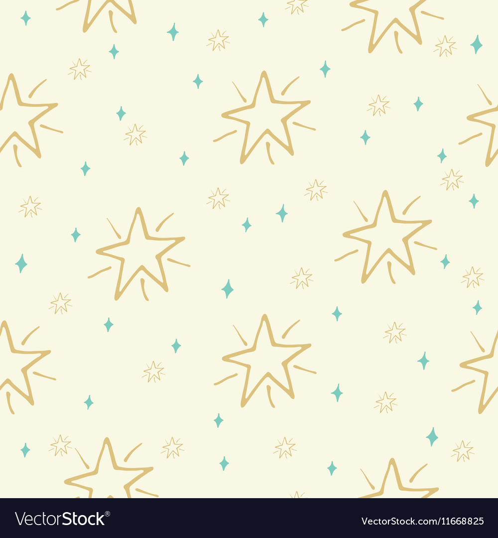 Christmas seamless pattern with stars