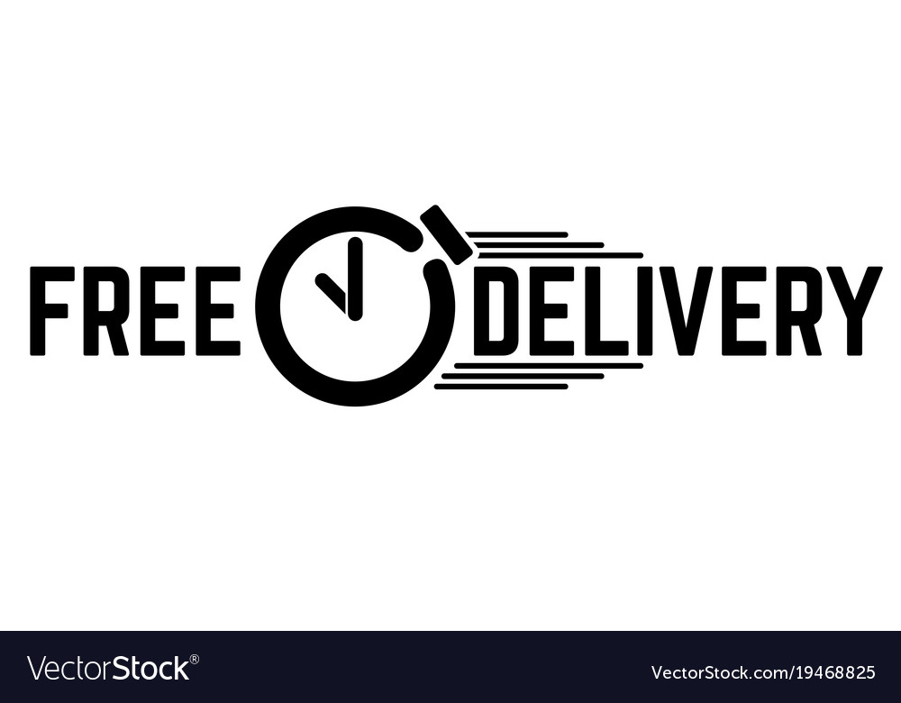 Delivery text with a clock