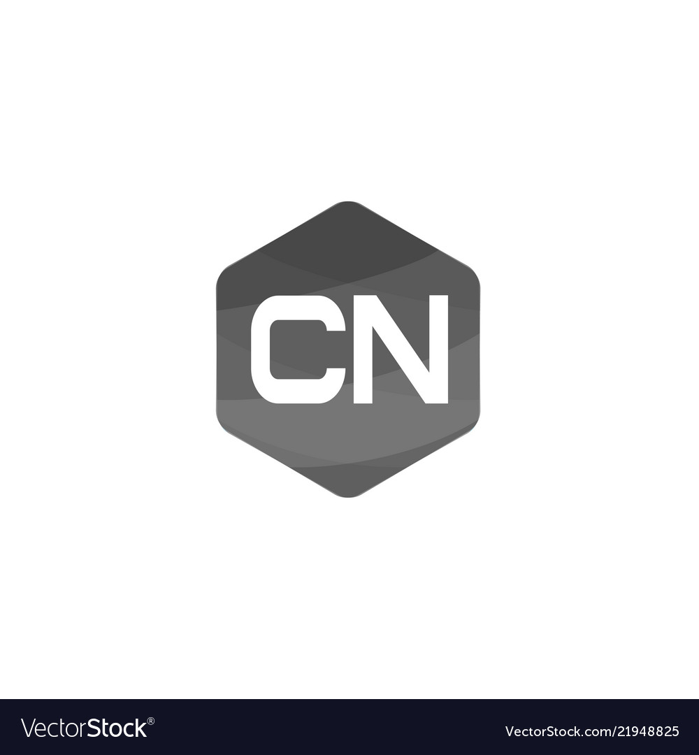 Initial letter cn logo template design