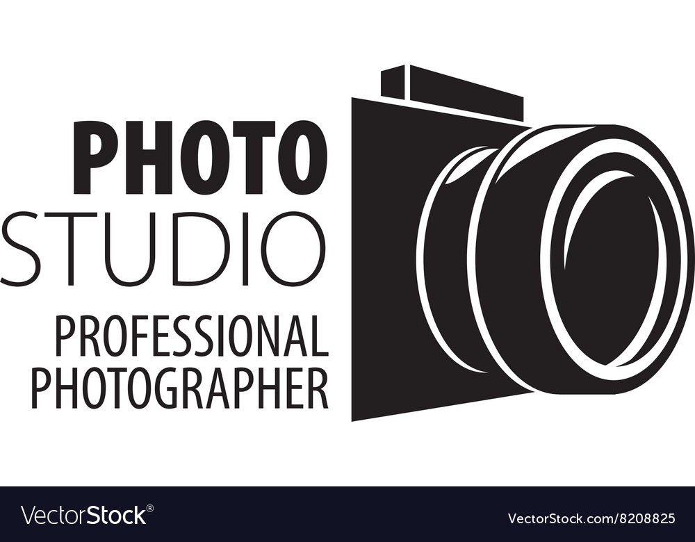 Logo for photographer Royalty Free Vector Image