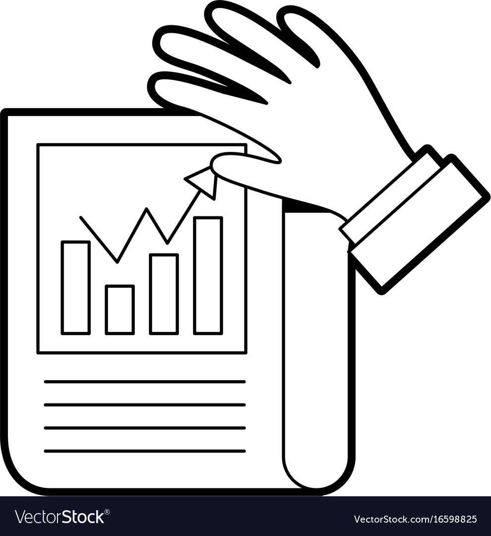 Statistical report isolated icon