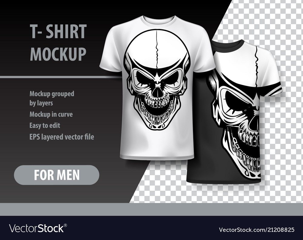 Tshirt template fully editable with vintage Vector Image