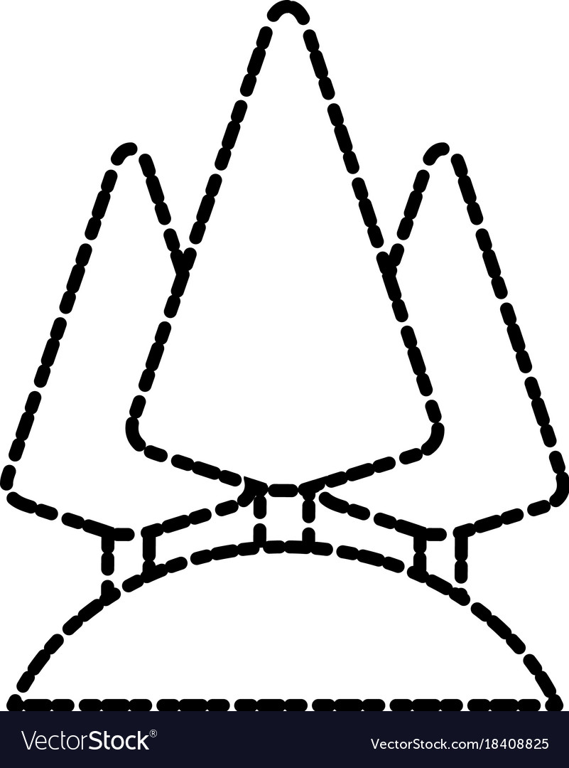 Tree pines symbol