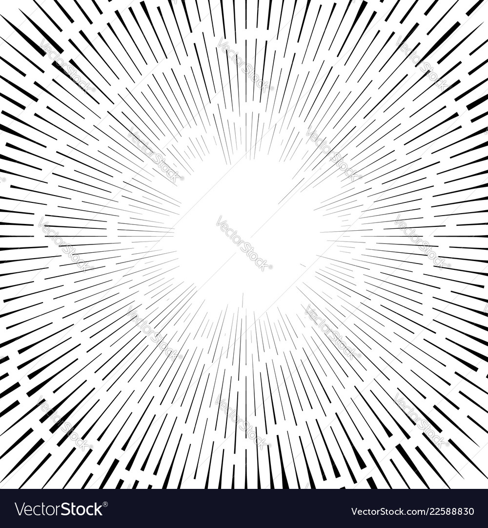 Abstract circular element radial lines shape