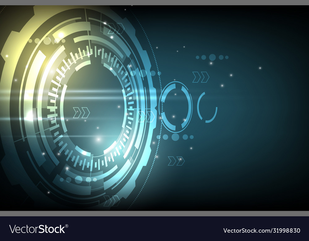 Abstract technology cyber display vector image Abstract technology cyber display