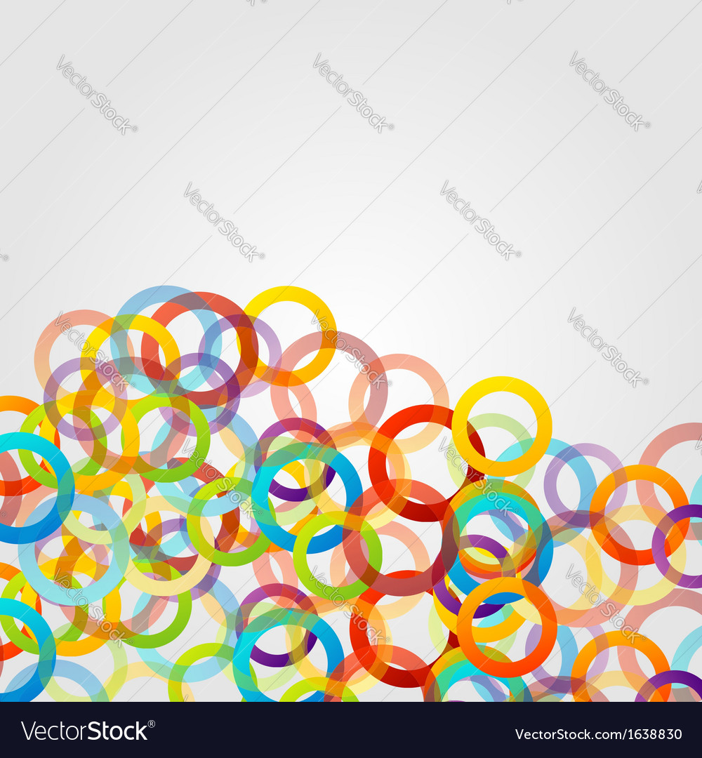 Background with colorful circles