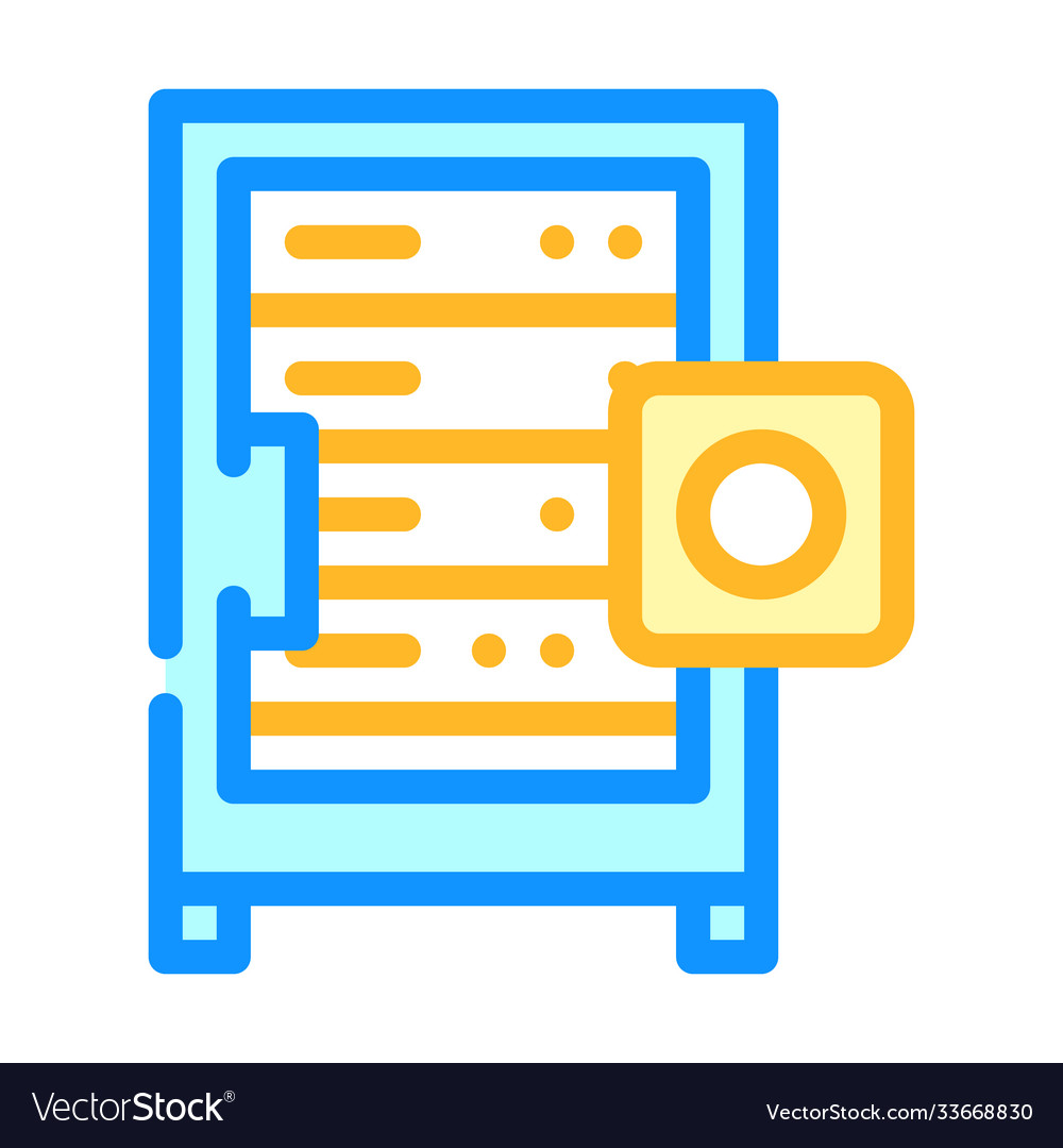 Data server color icon isolated