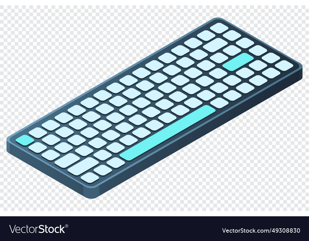 Isometric computer keyboard personal