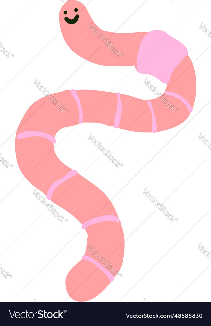 Simple worm file Vector Image Simple worm file