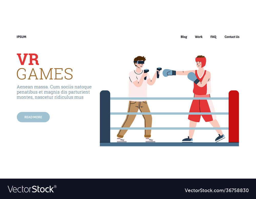 Website for vr virtual reality computer technology