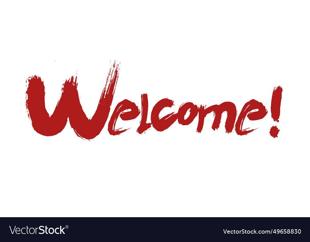 Welcome sign Royalty Free Vector Image - VectorStock