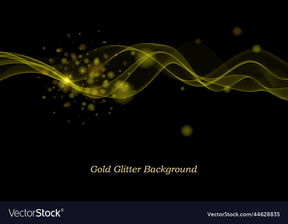 Abstract background of yellow smooth lines