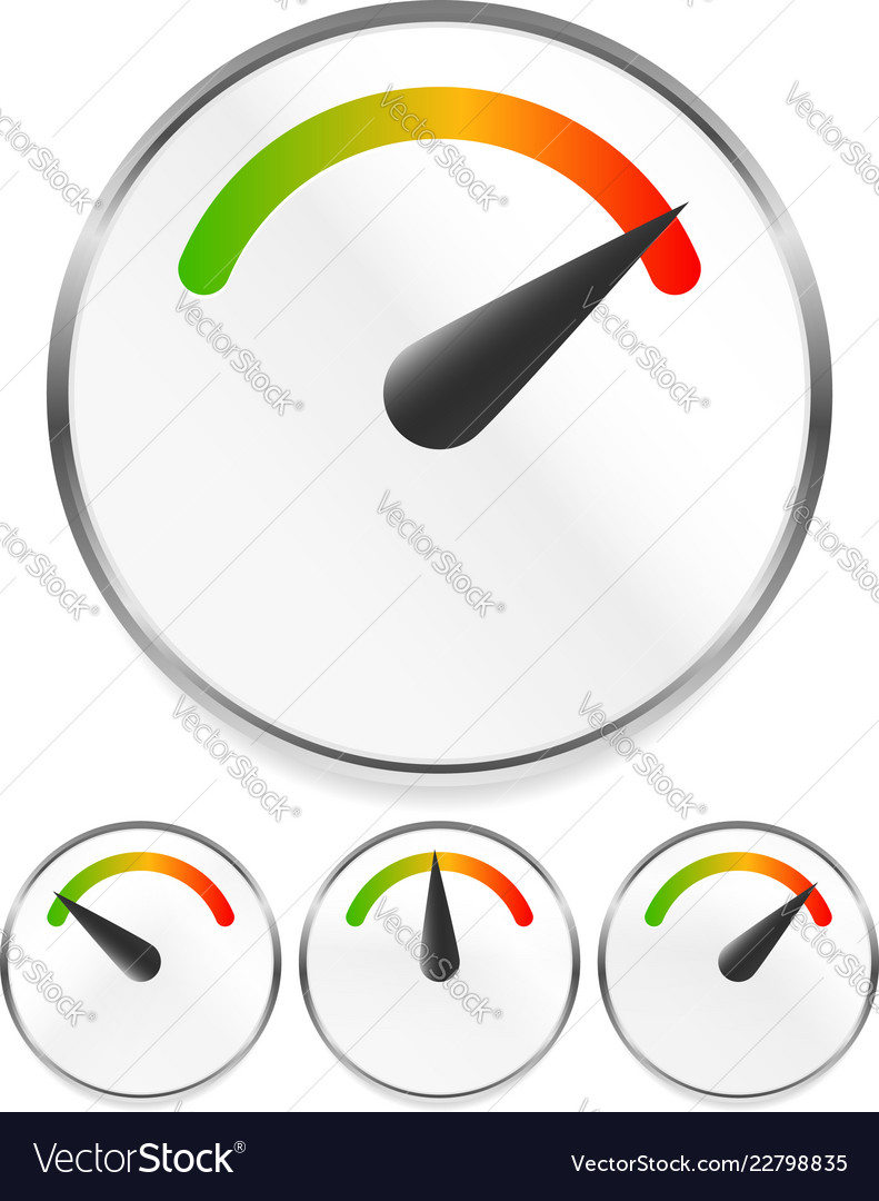 Dial gauge templates measuring indication vector image Dial gauge templates measuring indication