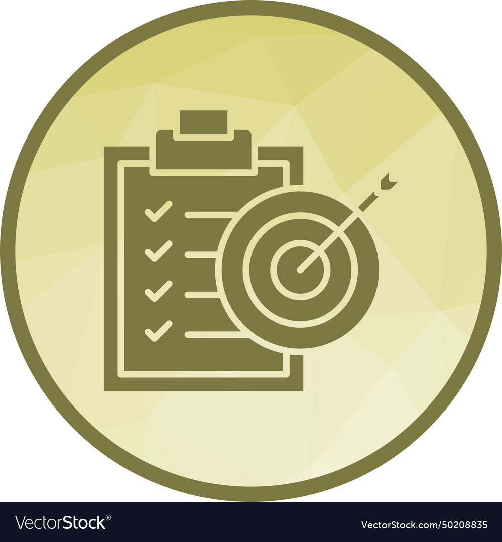 Goal oriented icon image
