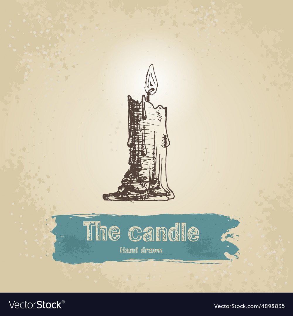 Hand drawn candle