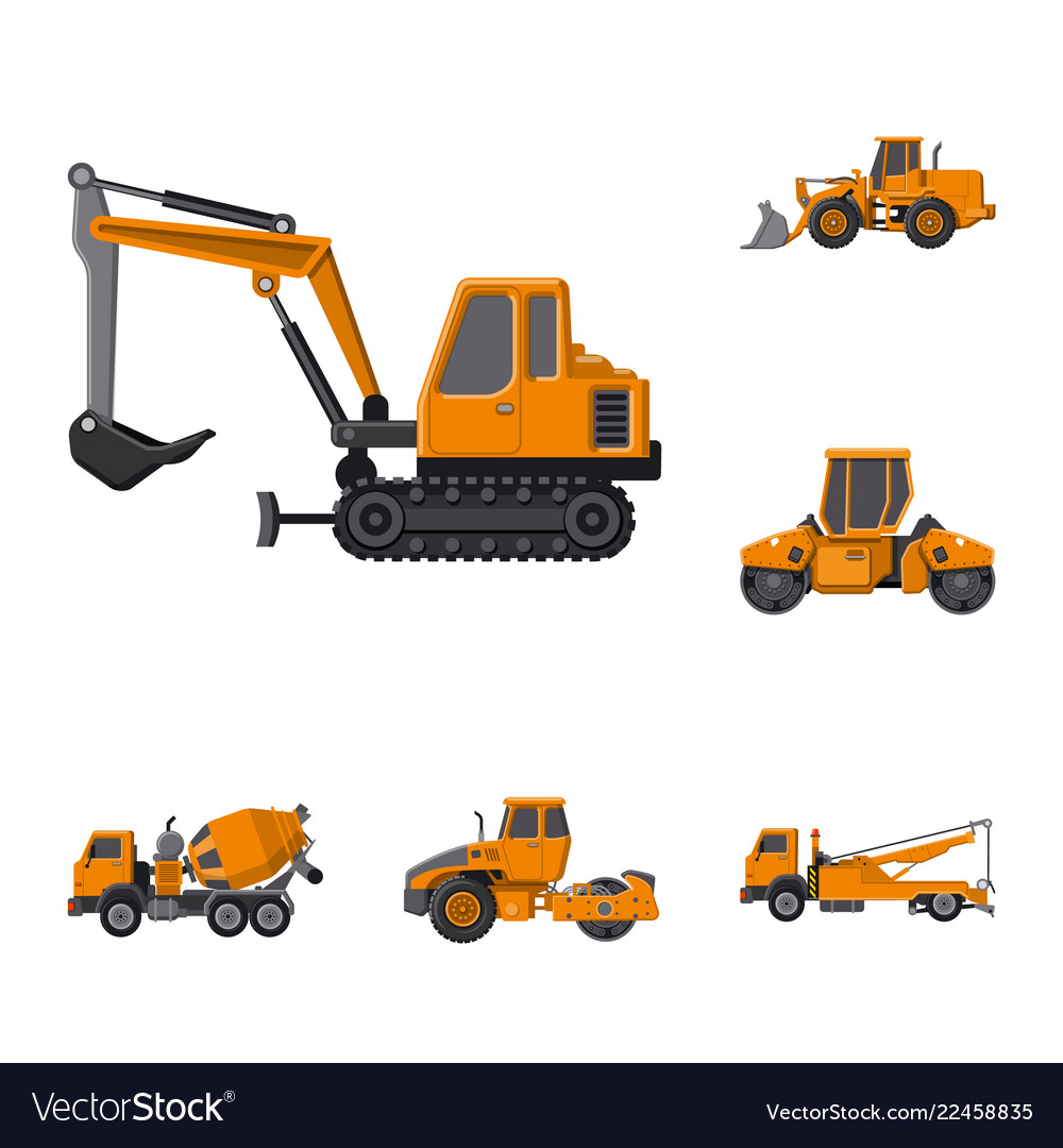 Isolated object of build and construction sign vector image Isolated object of build and construction sign