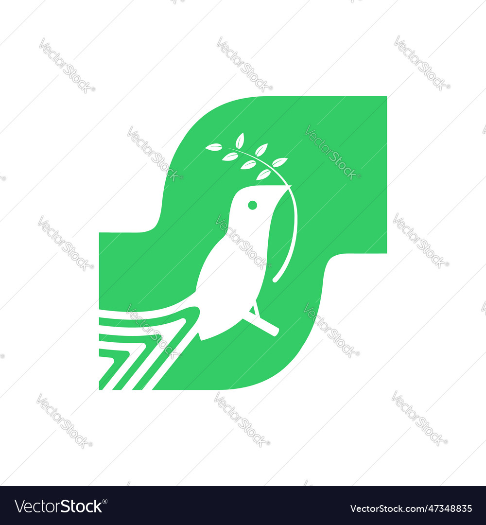 Letter s bird logo Royalty Free Vector Image - VectorStock