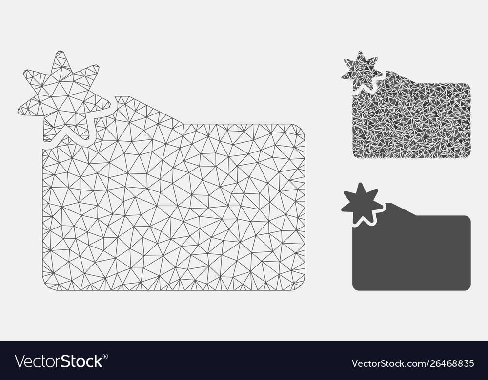 New folder mesh 2d model and triangle Vector Image New folder mesh 2d model and triangle