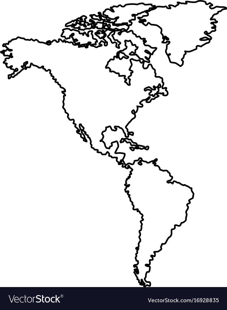 North And South America Map Printable