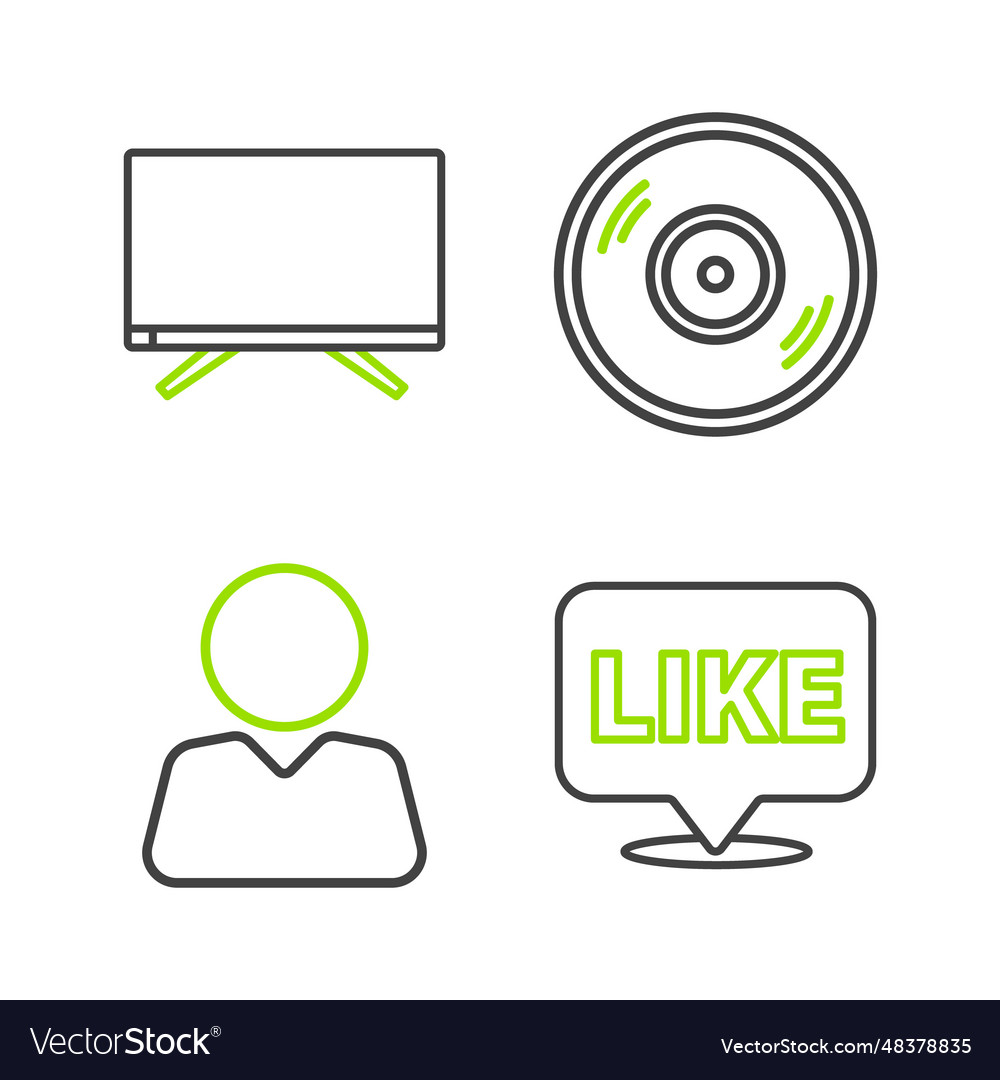 Set line like in speech bubble add to friend vector image Set line like in speech bubble add to friend