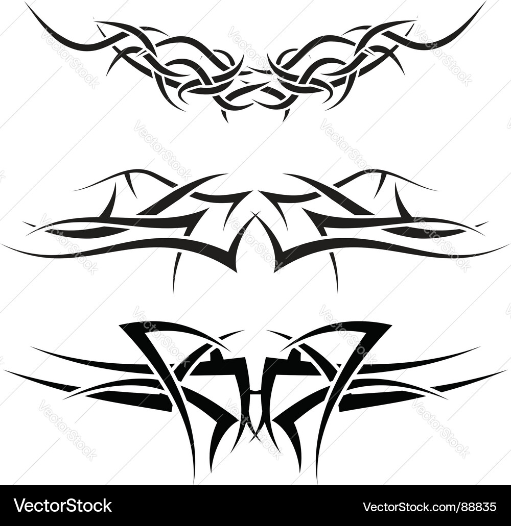 Tattoos set Royalty Free Vector Image - VectorStock