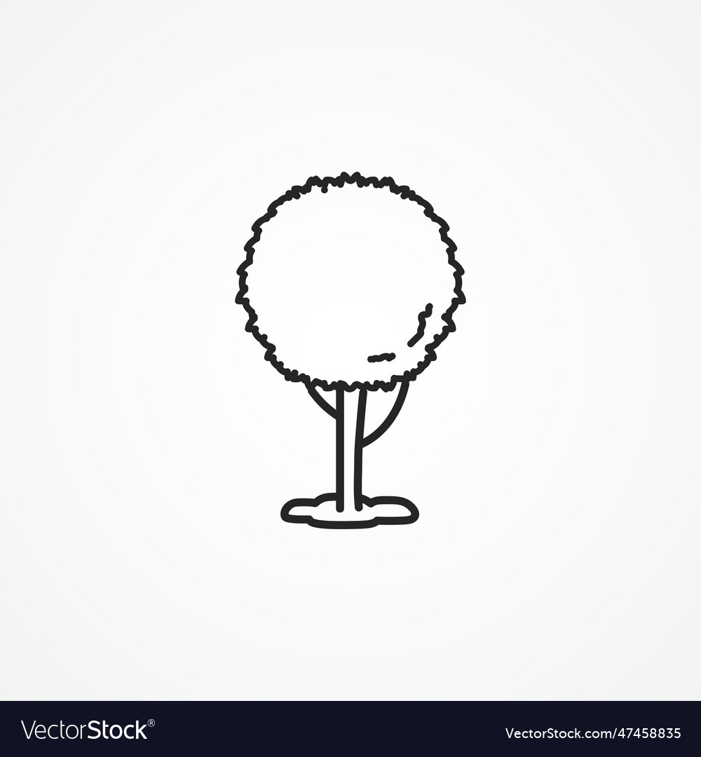 Tree line icon