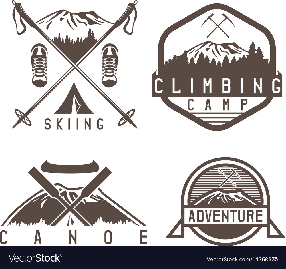 Vintage Adventure Camp Labels