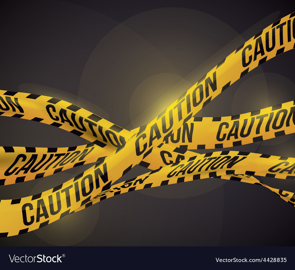 Yellow tape design Royalty Free Vector Image - VectorStock