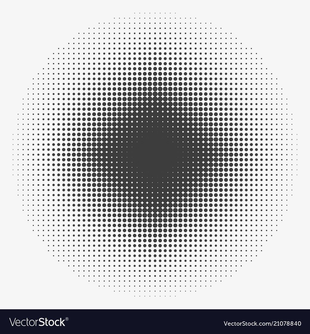 Abstract Halftone Circle Pattern