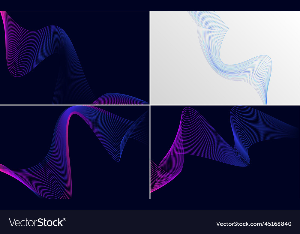 Collection of geometric minimal lines pattern set