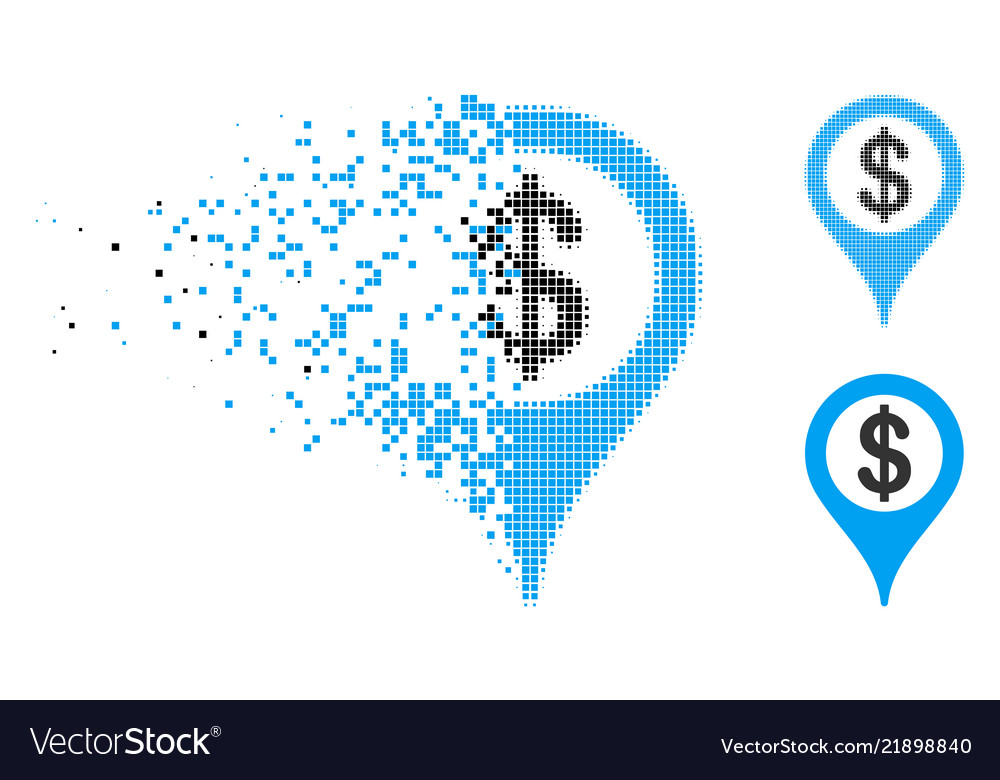 Disintegrating Bank Marker Icon