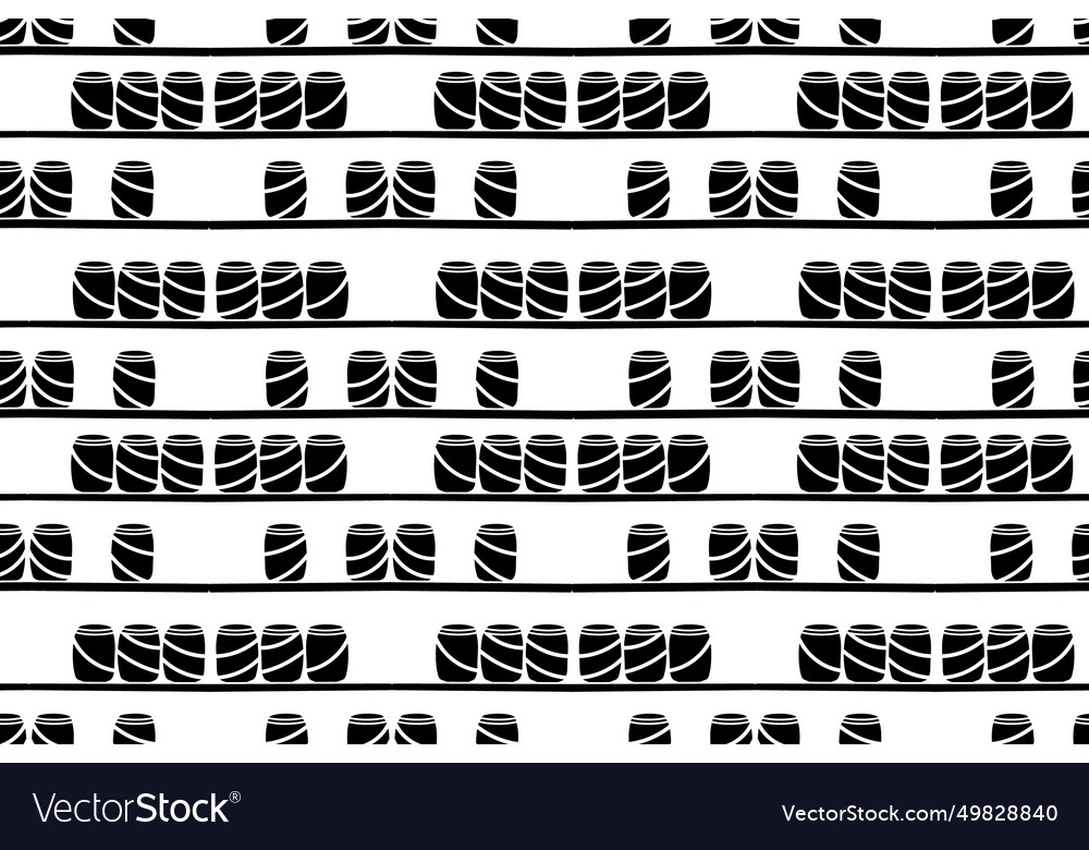 Drink can store showcase shelf silhouette pattern