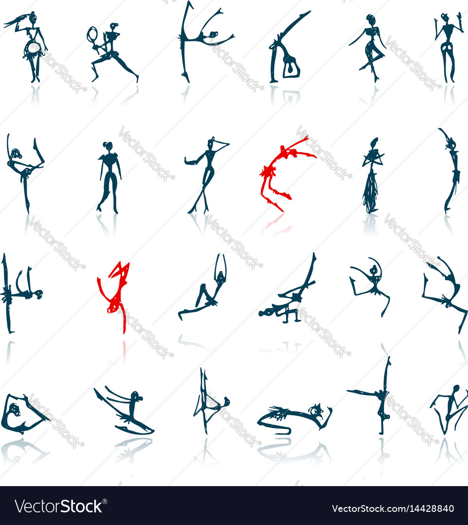 Dynamic Figures Sketch Set