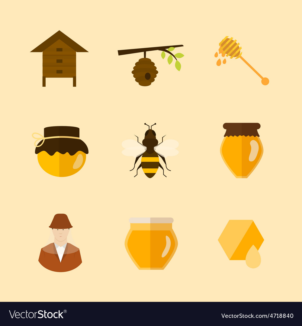 Flat design concept with icons Royalty Free Vector Image