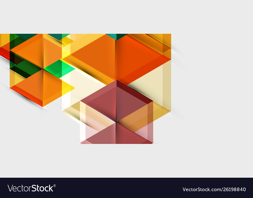 Geometric triangle and hexagon abstract background