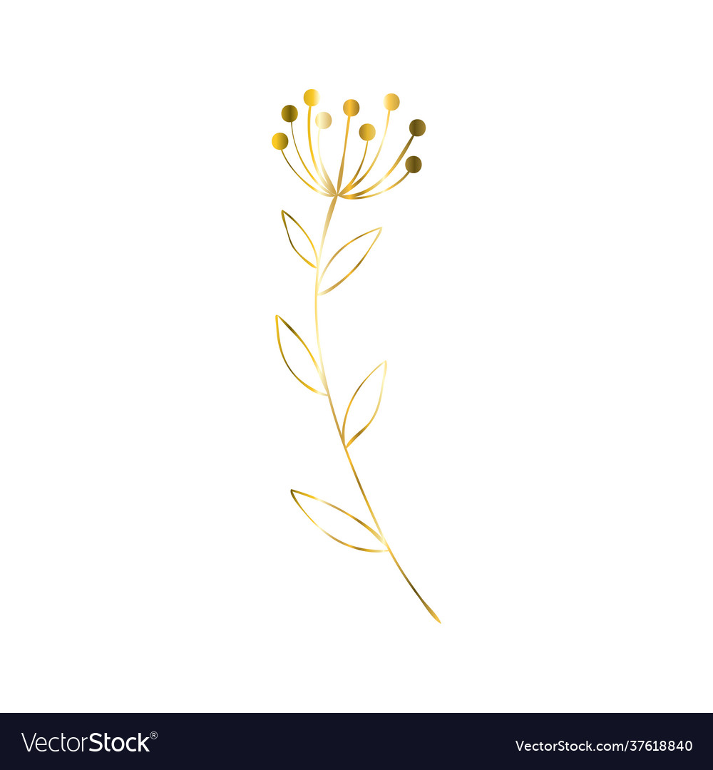 Golden sprig image with a twig