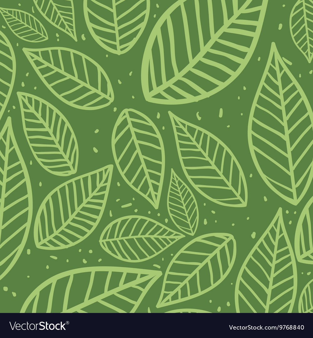 Leaves background nature design graphic Royalty Free Vector