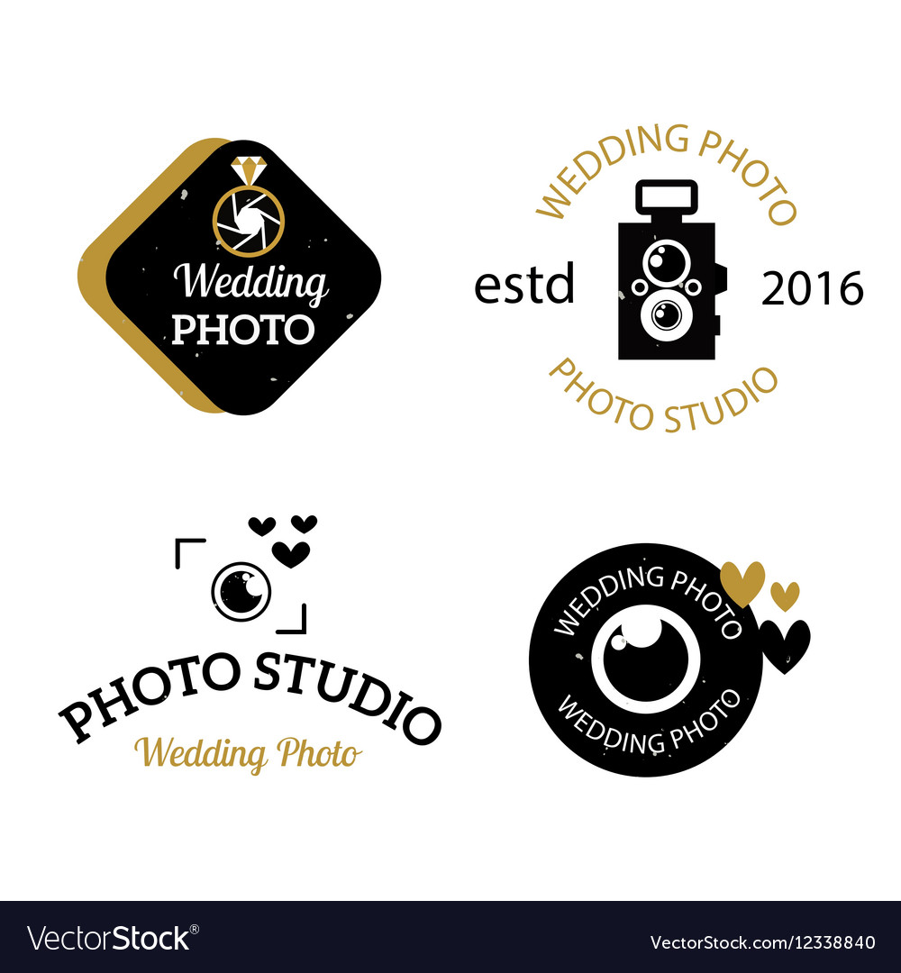 Photographer icons set