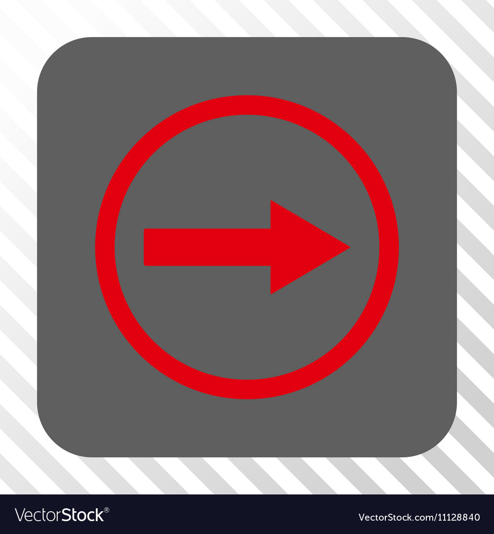 Right rounded arrow square button