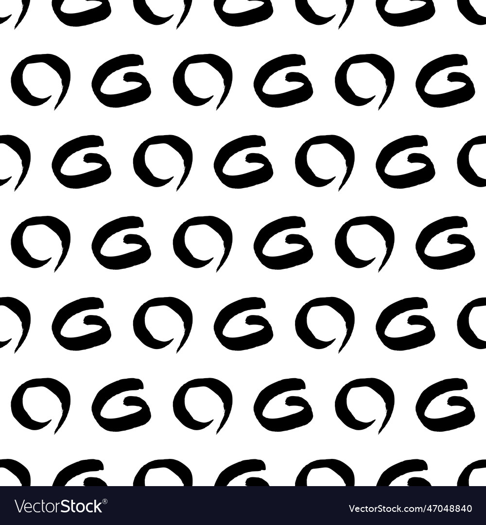 Seamless pattern with sketch circles shape