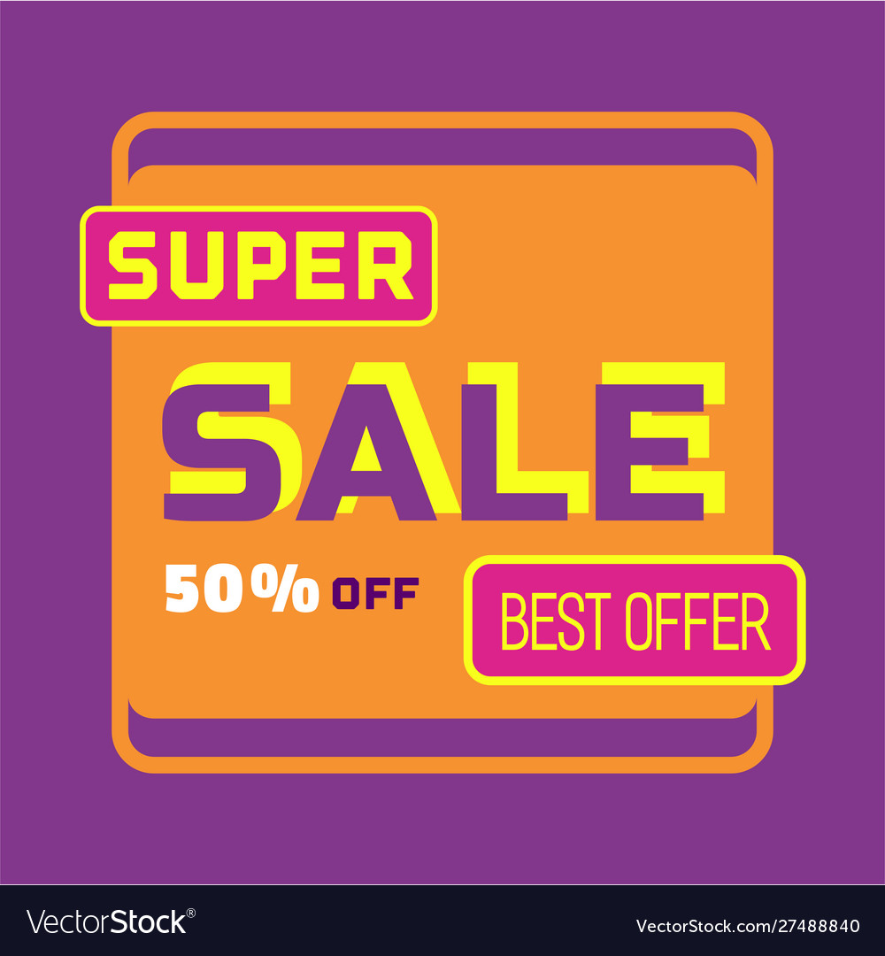 Super sale concept