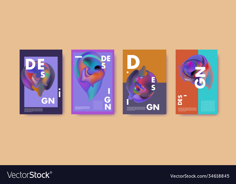 Abstract colorful liquid and fluid pattern Vector Image Abstract colorful liquid and fluid pattern