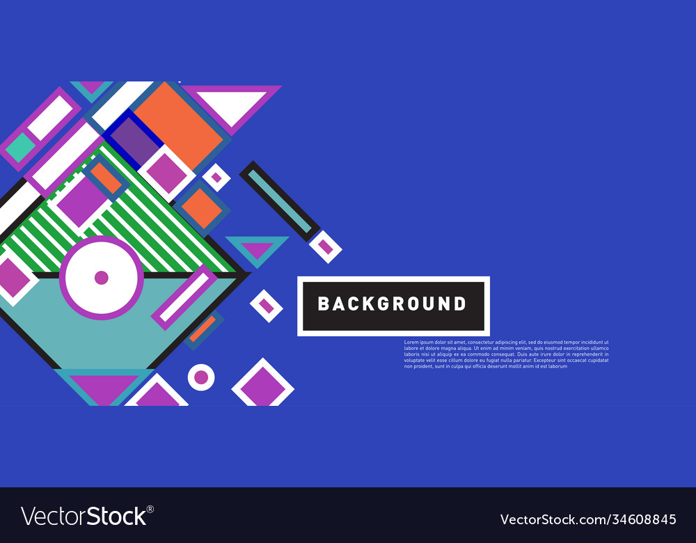 Abstract colorful rectangle background for banner